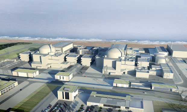 A CGI image of the proposed Hinkley Point C nuclear power station in Somerset [Image: EDF Energy/PA].