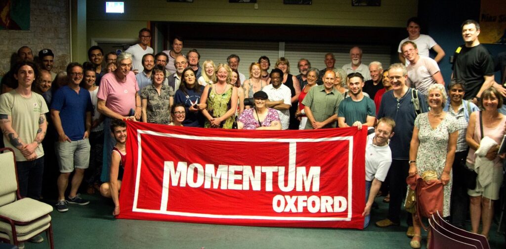 Spot the difference: Momentum supporters...