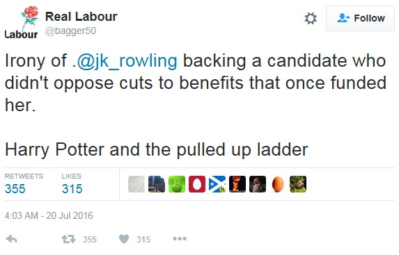 160831 Real Labour on JK Rowling