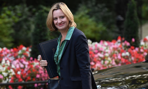 Amber Rudd said that her career in business prior to politics was public knowledge but declined to answer questions [Image: Leon Neal/Getty Images].