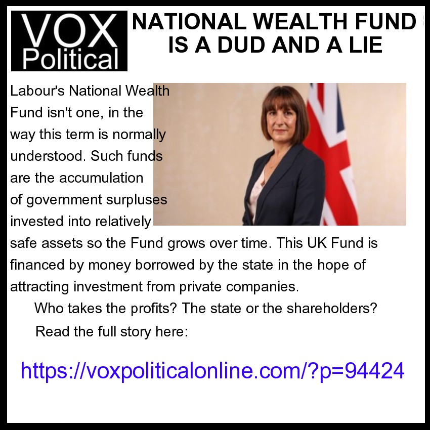 National Wealth fund is a dud and a lie