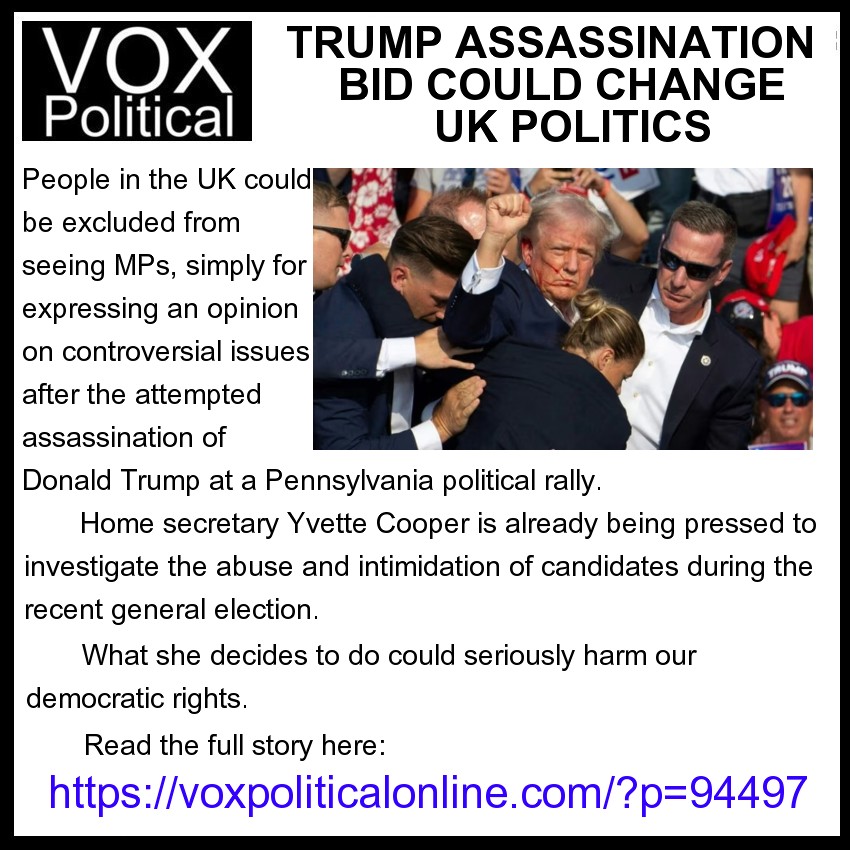 Trump assassination attempt could change politics in the UK