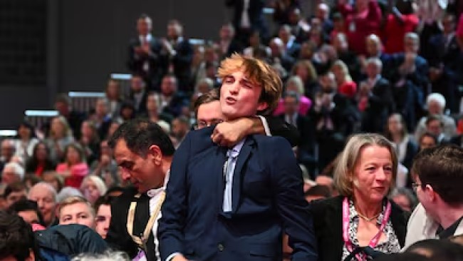 Labour conference has choked off protest from the floor - literally