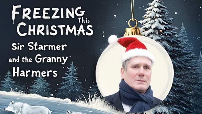 Starmer parody song 'Freezing This Christmas' has topped the iTunes chart