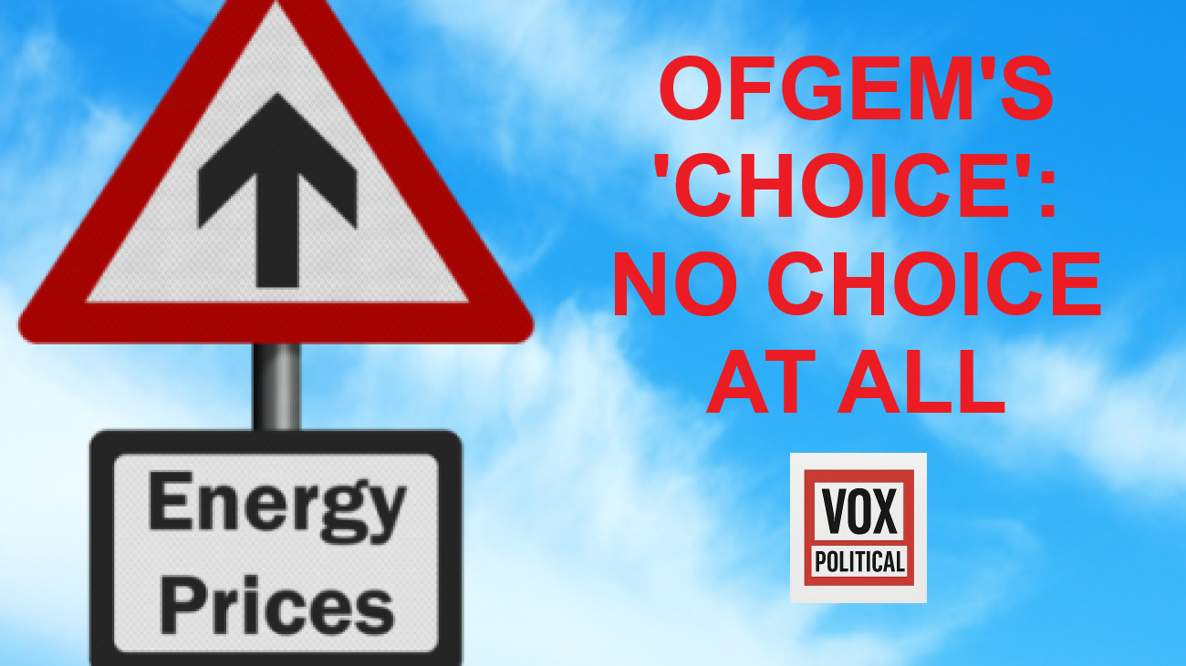 A road sign showing the direction of travel for energy prices: sky-high.