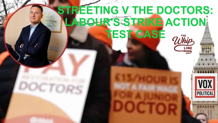 Wes Streeting is facing criticism from resident doctors protesting over pay and job shortages in the NHS.